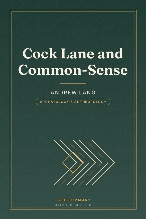 Cover of Cock Lane and Common-Sense
