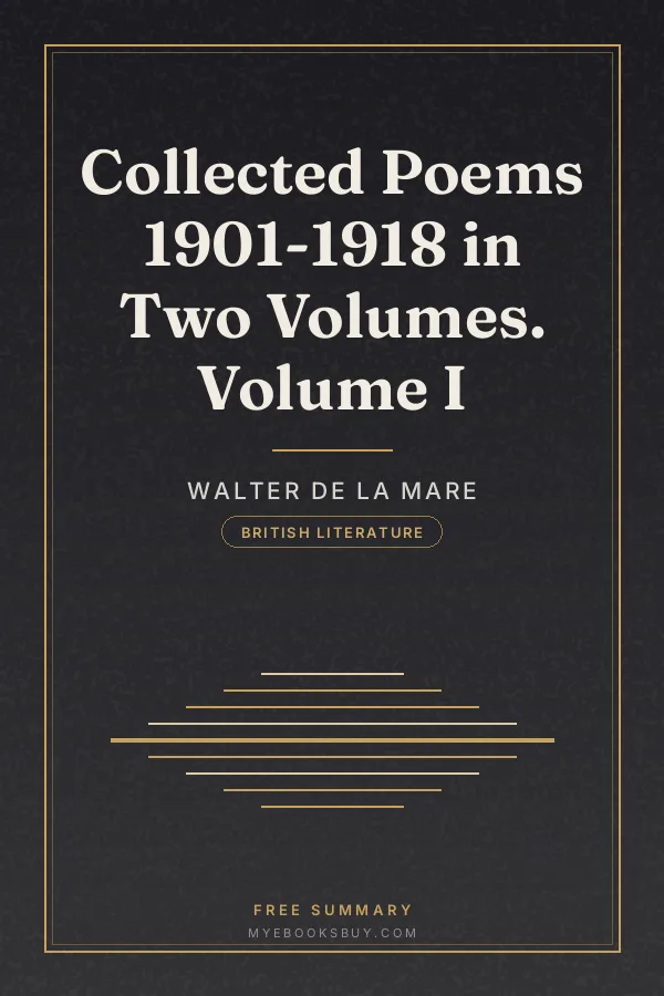 Cover of Collected Poems 1901-1918 in Two Volumes. Volume I