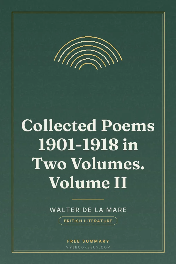 Cover of Collected Poems 1901-1918 in Two Volumes. Volume II