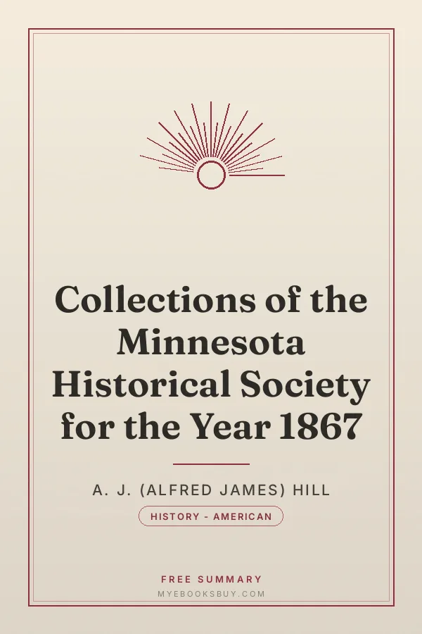 Cover of Collections of the Minnesota Historical Society for the Year 1867