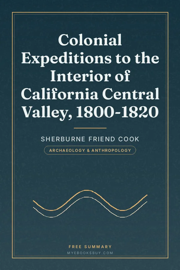 Cover of Colonial Expeditions to the Interior of California Central Valley, 1800-1820