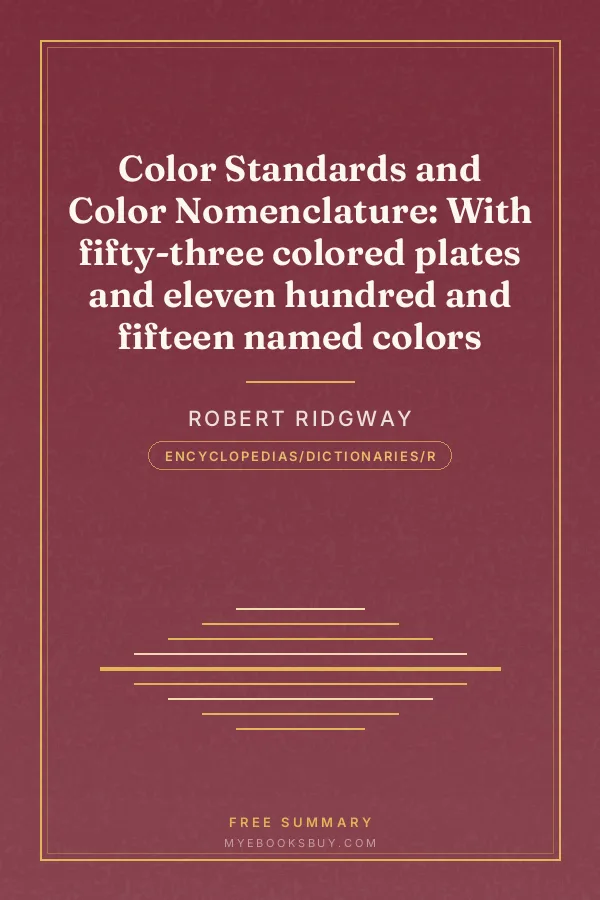 Cover of Color Standards and Color Nomenclature: With fifty-three colored plates and eleven hundred and fifteen named colors