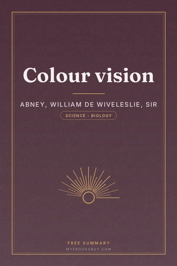 Cover of Colour vision