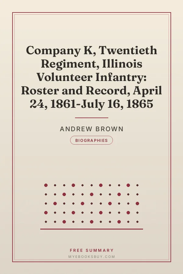 Cover of Company K, Twentieth Regiment, Illinois Volunteer Infantry: Roster and Record, April 24, 1861-July 16, 1865