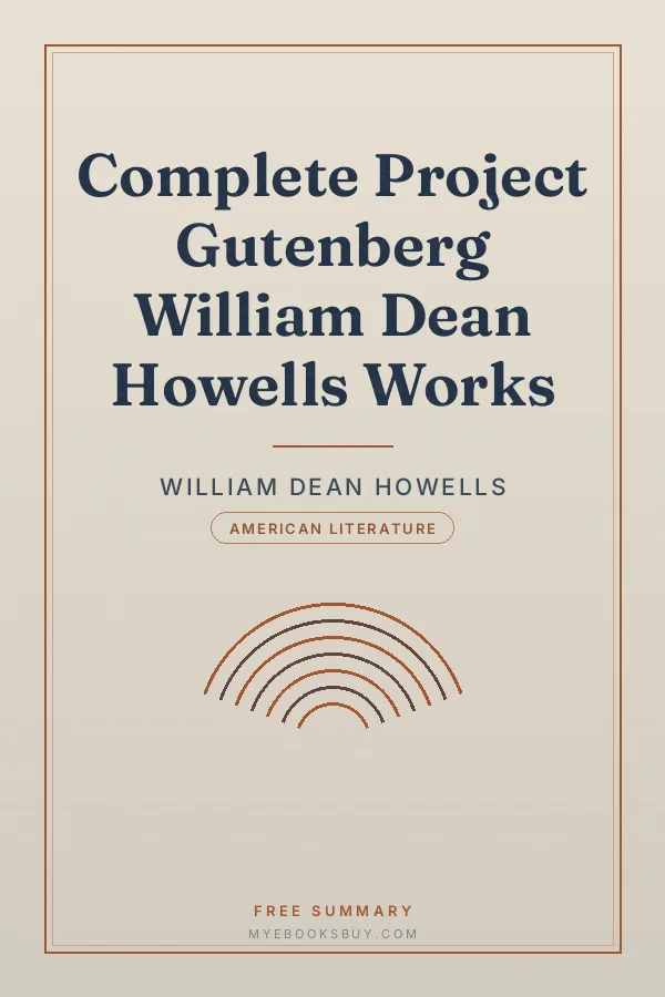 Cover of Complete Project Gutenberg William Dean Howells Works