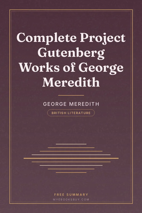 Cover of Complete Project Gutenberg Works of George Meredith