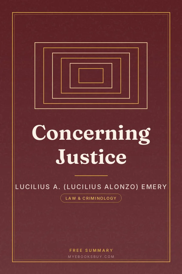 Cover of Concerning Justice