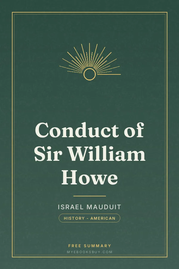 Cover of Conduct of Sir William Howe