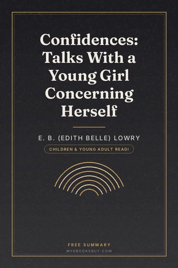 Cover of Confidences: Talks With a Young Girl Concerning Herself
