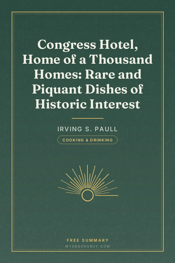 Cover of Congress Hotel, Home of a Thousand Homes: Rare and Piquant Dishes of Historic Interest