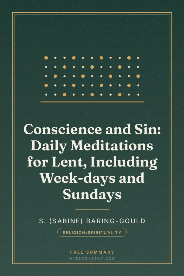 Cover of Conscience and Sin: Daily Meditations for Lent, Including Week-days and Sundays