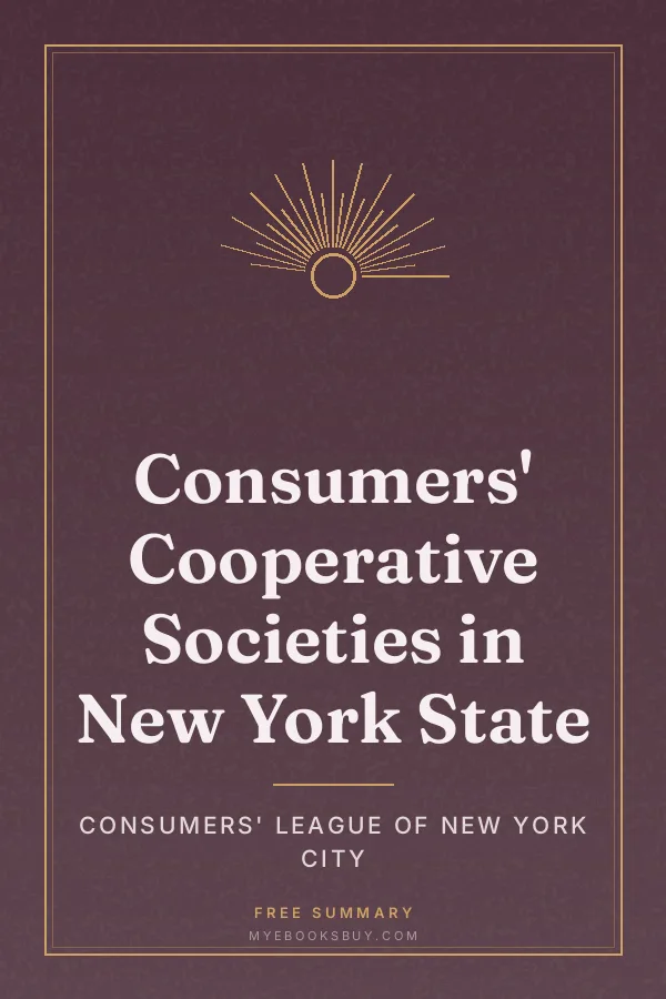 Cover of Consumers' Cooperative Societies in New York State
