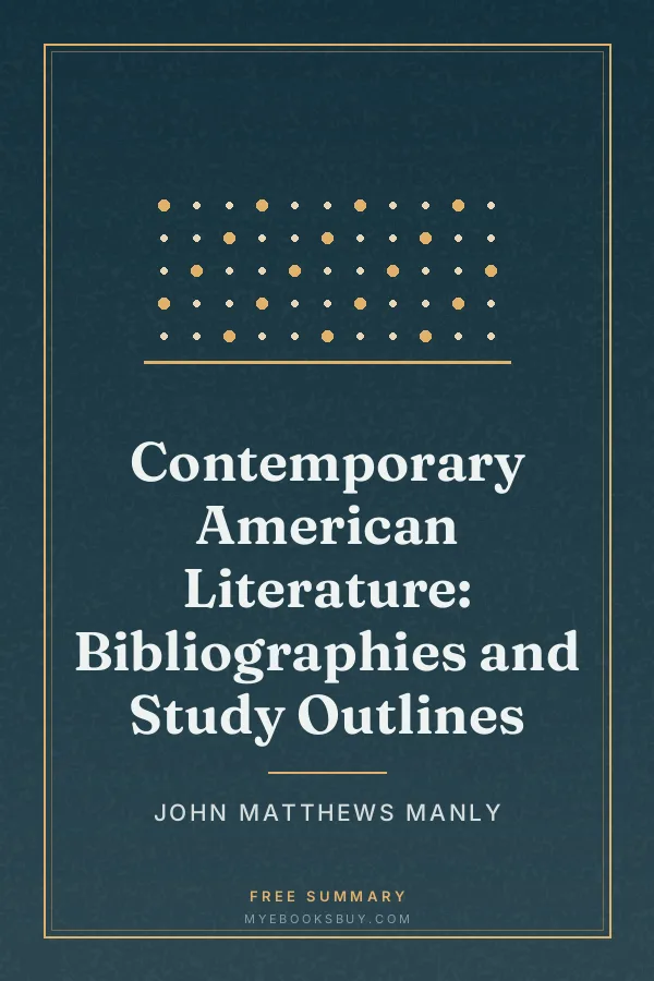 Cover of Contemporary American Literature: Bibliographies and Study Outlines