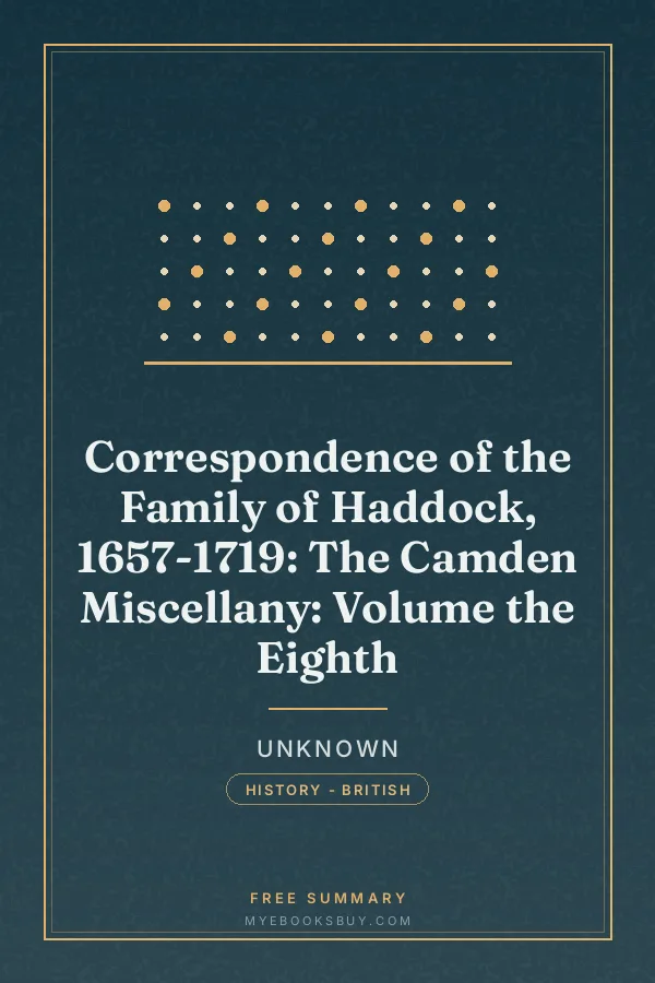 Cover of Correspondence of the Family of Haddock, 1657-1719: The Camden Miscellany: Volume the Eighth