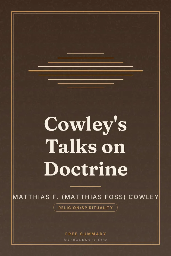 Cover of Cowley's Talks on Doctrine