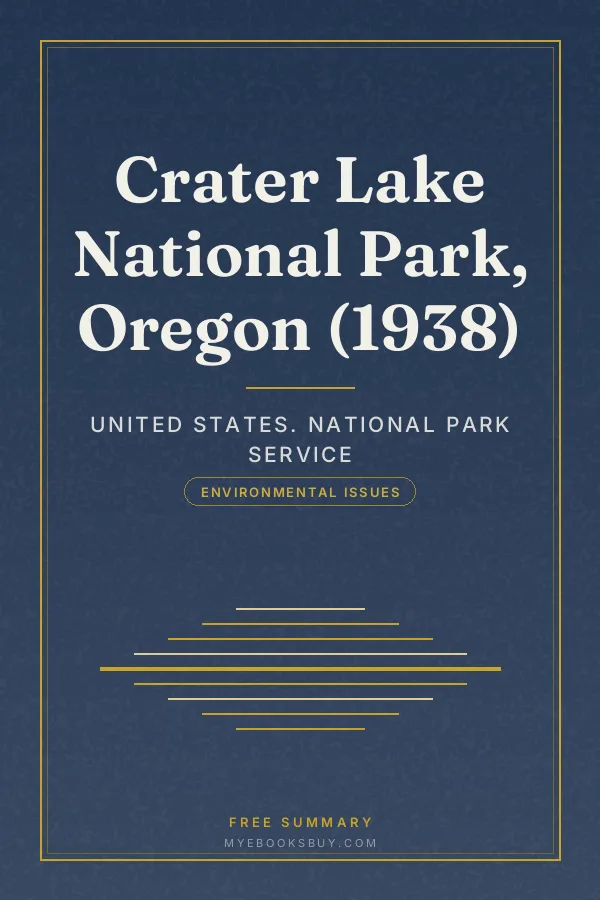 Cover of Crater Lake National Park, Oregon (1938)