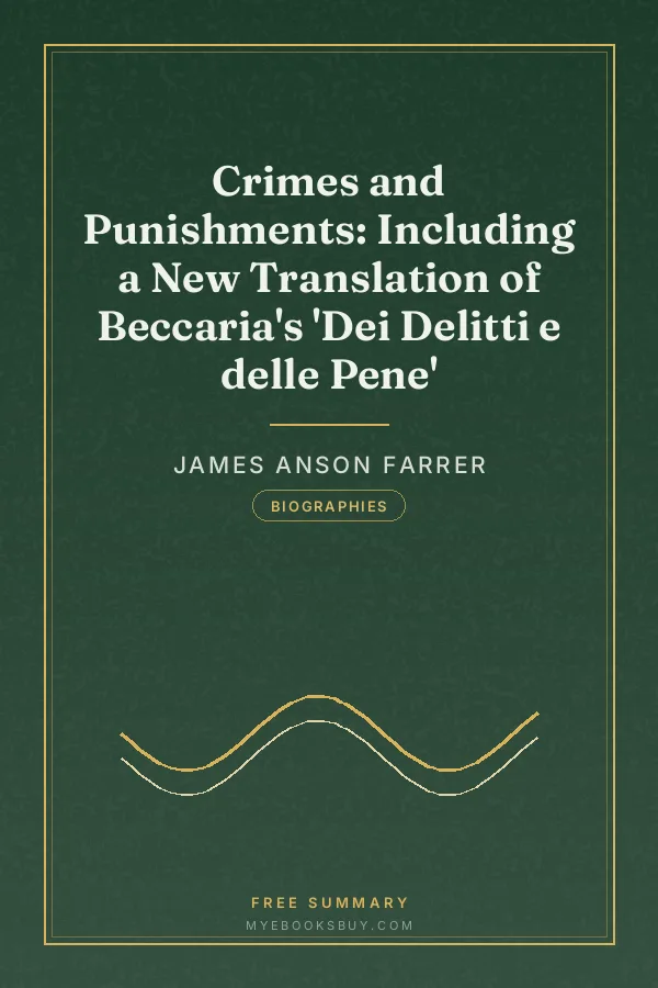 Cover of Crimes and Punishments: Including a New Translation of Beccaria's 'Dei Delitti e delle Pene'