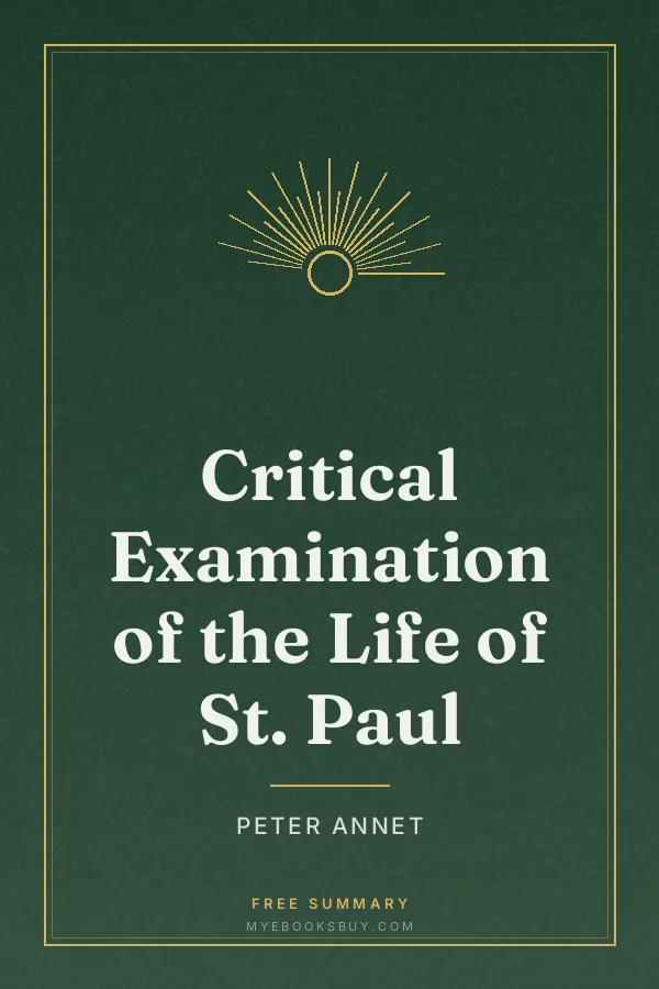 Cover of Critical Examination of the Life of St. Paul
