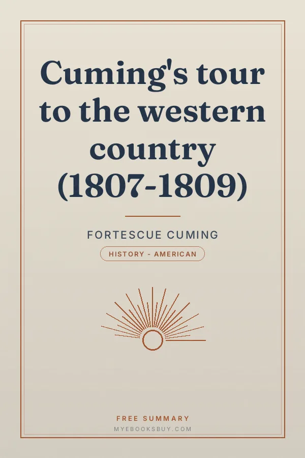 Cover of Cuming's tour to the western country (1807-1809)