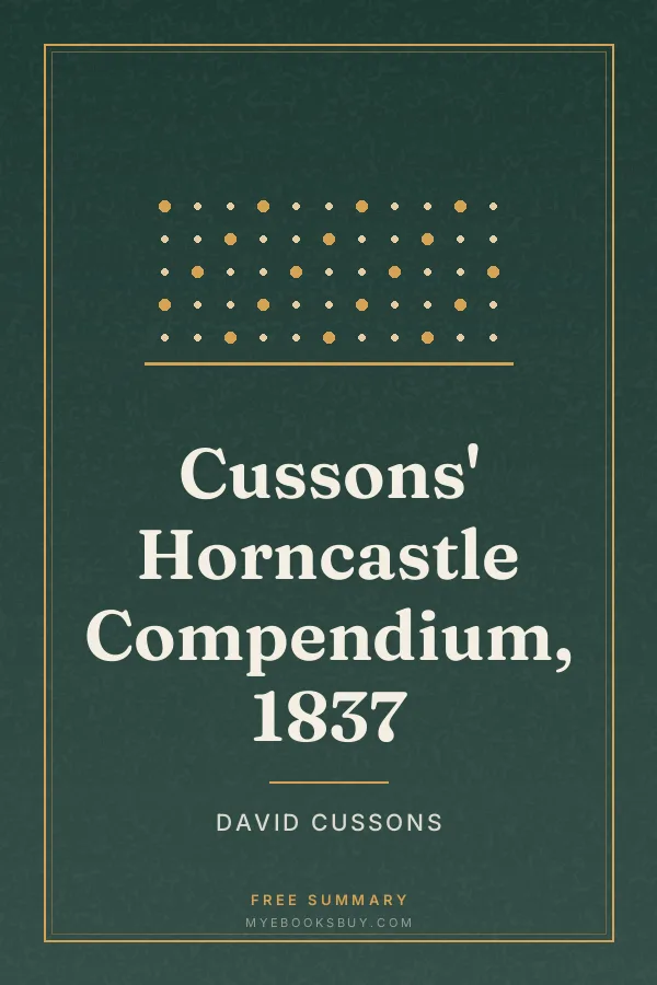 Cover of Cussons' Horncastle Compendium, 1837