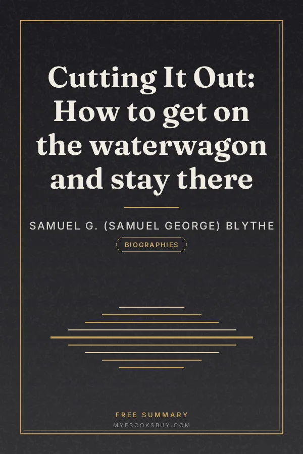 Cover of Cutting It Out: How to get on the waterwagon and stay there