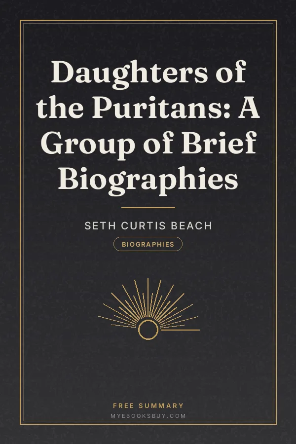 Cover of Daughters of the Puritans: A Group of Brief Biographies