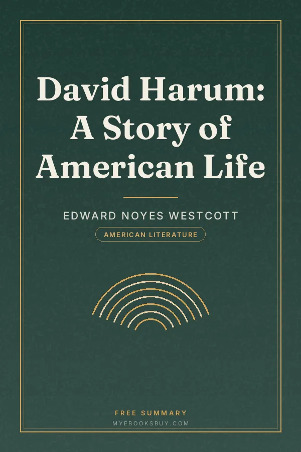 Cover of David Harum: A Story of American Life