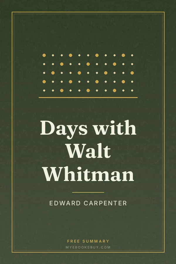 Cover of Days with Walt Whitman
