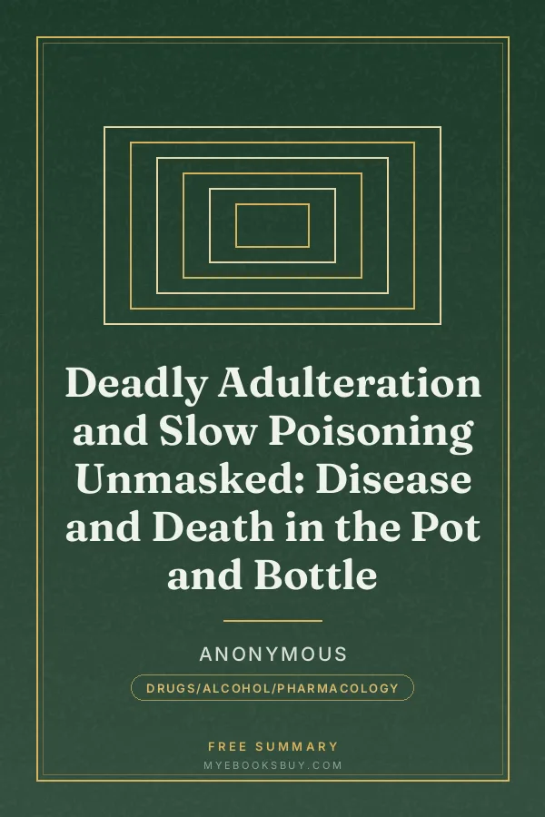 Cover of Deadly Adulteration and Slow Poisoning Unmasked: Disease and Death in the Pot and Bottle