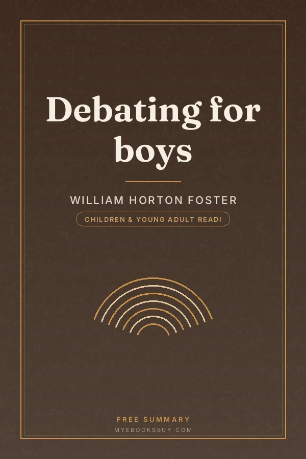 Cover of Debating for boys
