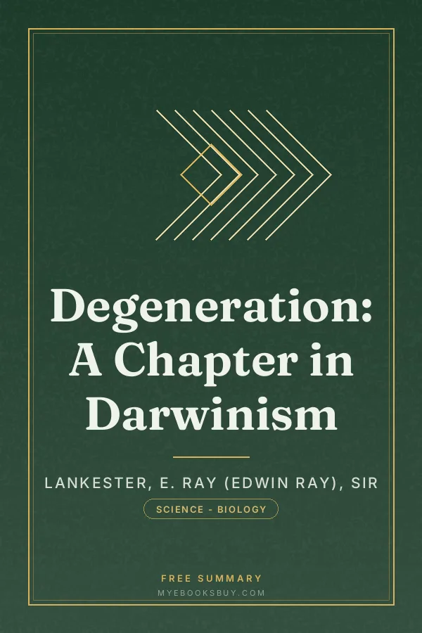 Cover of Degeneration: A Chapter in Darwinism
