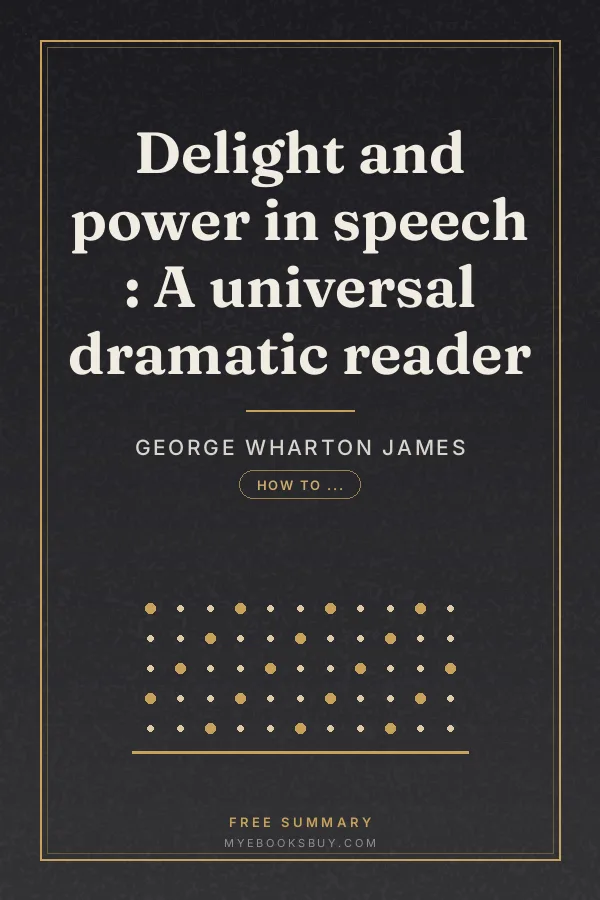 Cover of Delight and power in speech : A universal dramatic reader
