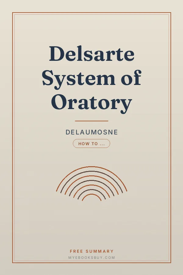 Cover of Delsarte System of Oratory