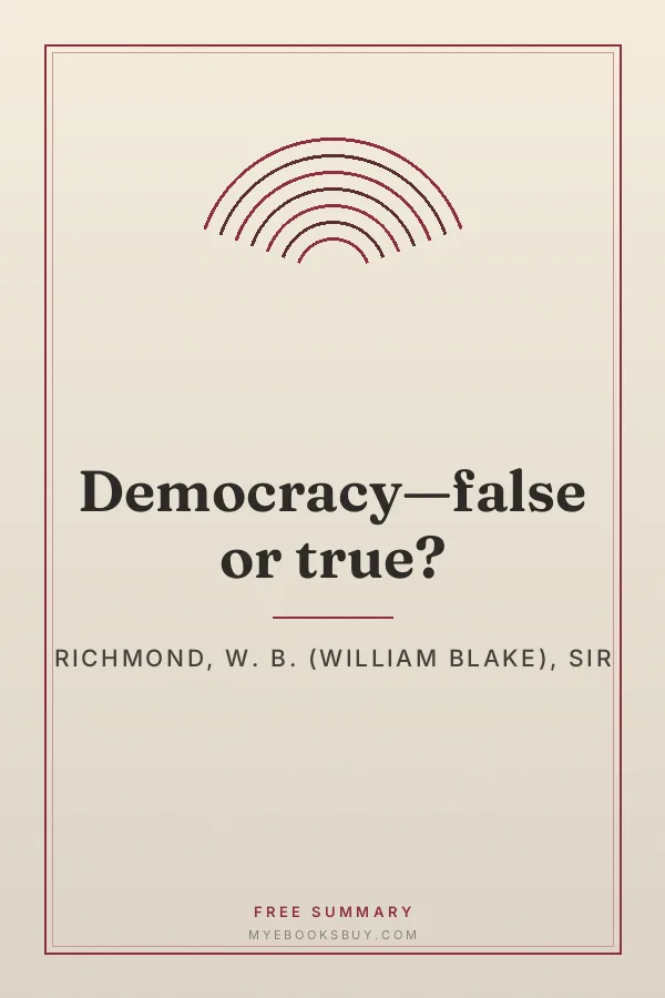 Cover of Democracy—false or true?