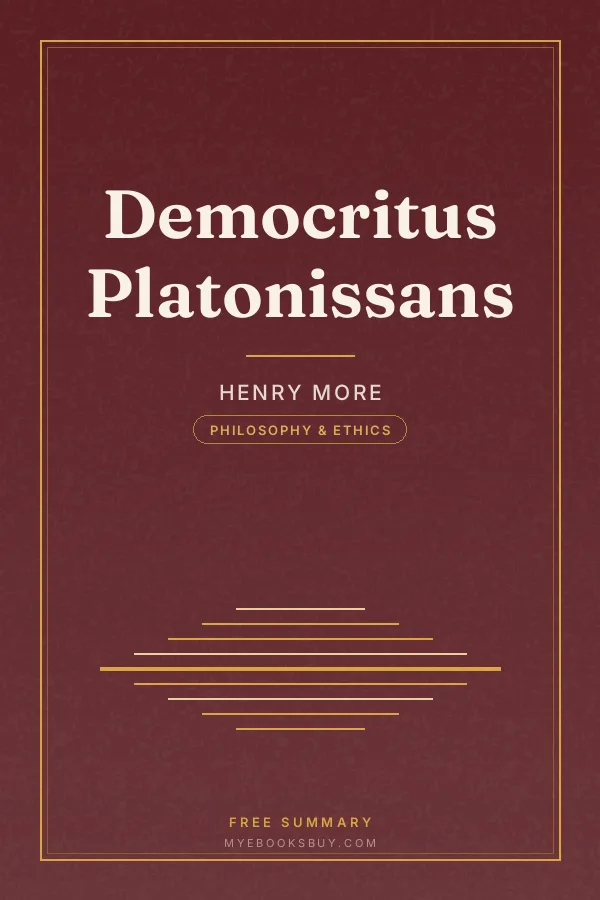 Cover of Democritus Platonissans