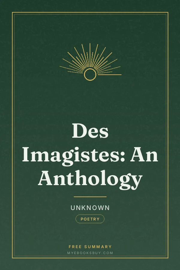Cover of Des Imagistes: An Anthology