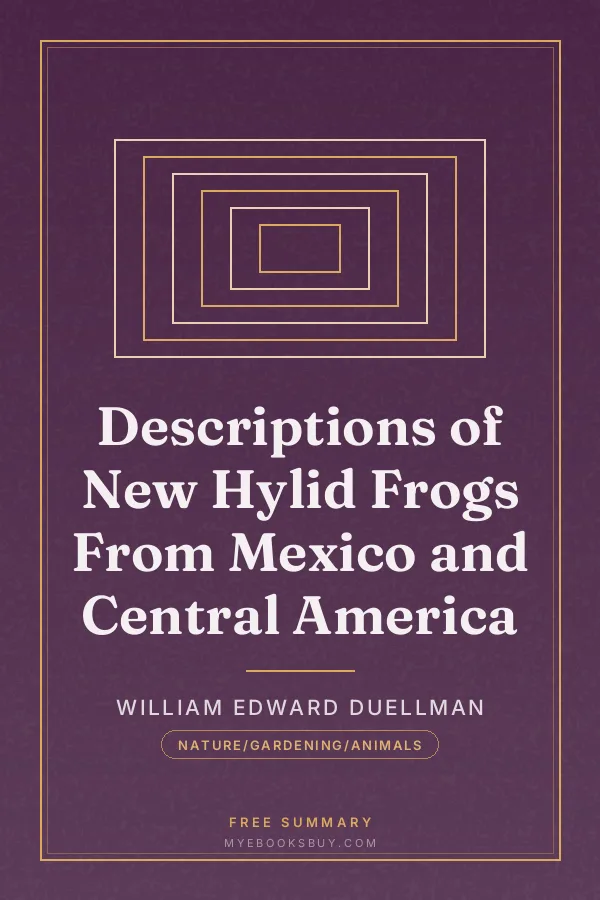 Cover of Descriptions of New Hylid Frogs From Mexico and Central America