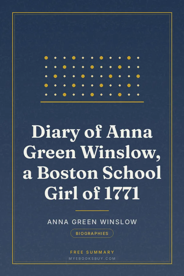 Cover of Diary of Anna Green Winslow, a Boston School Girl of 1771