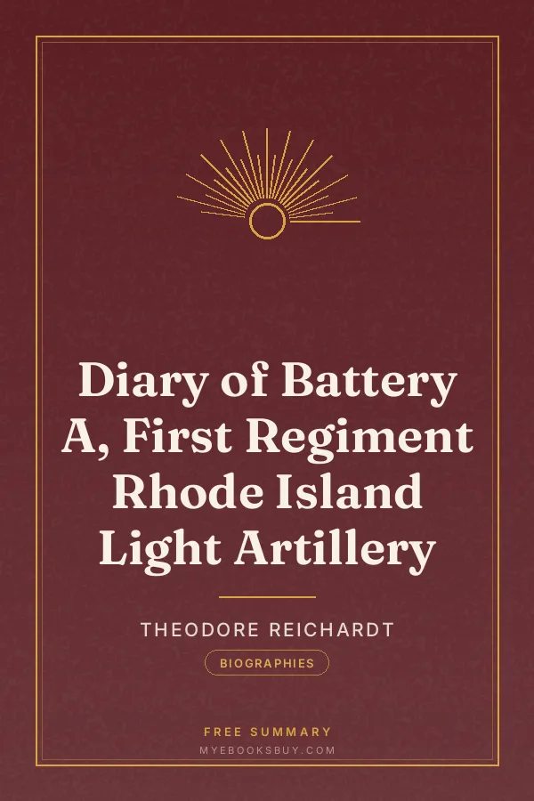Cover of Diary of Battery A, First Regiment Rhode Island Light Artillery