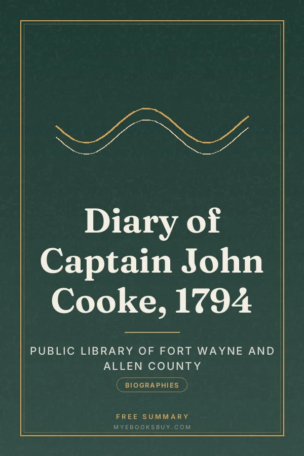 Cover of Diary of Captain John Cooke, 1794