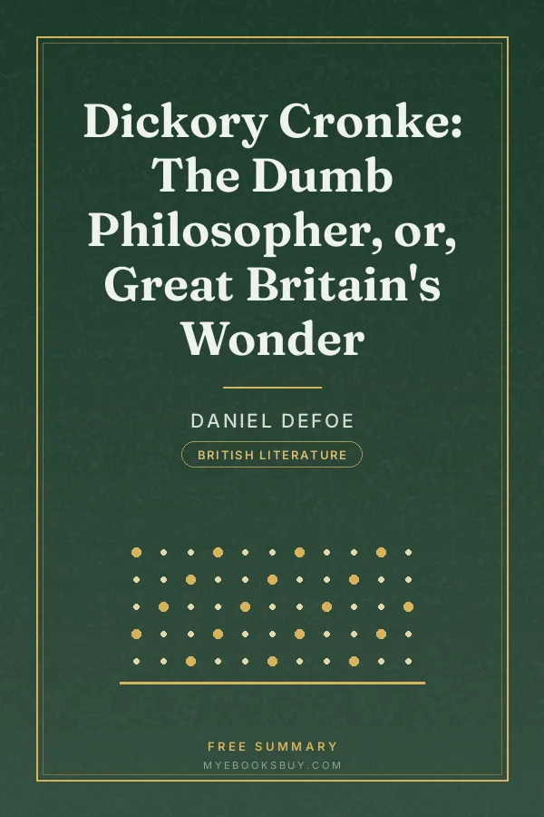 Cover of Dickory Cronke: The Dumb Philosopher, or, Great Britain's Wonder