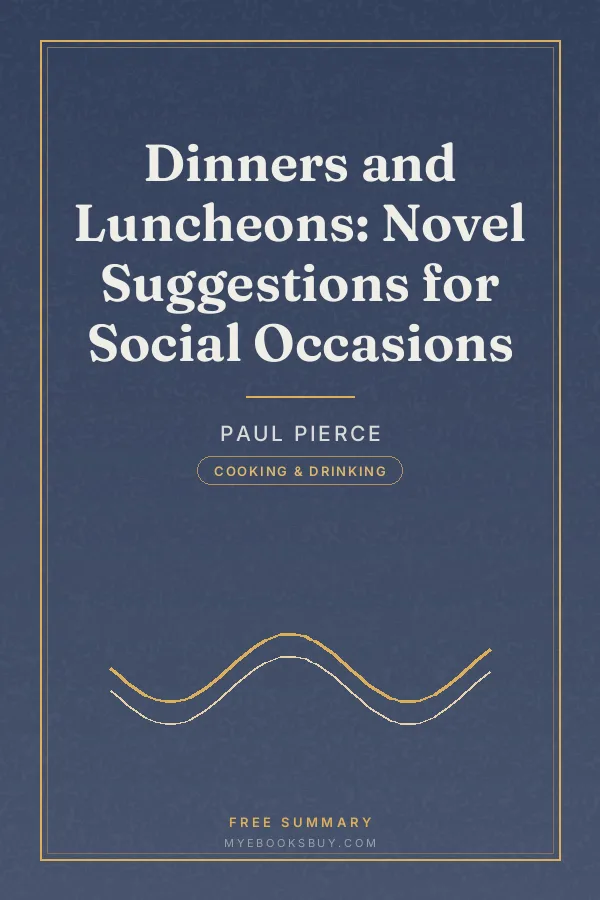 Cover of Dinners and Luncheons: Novel Suggestions for Social Occasions