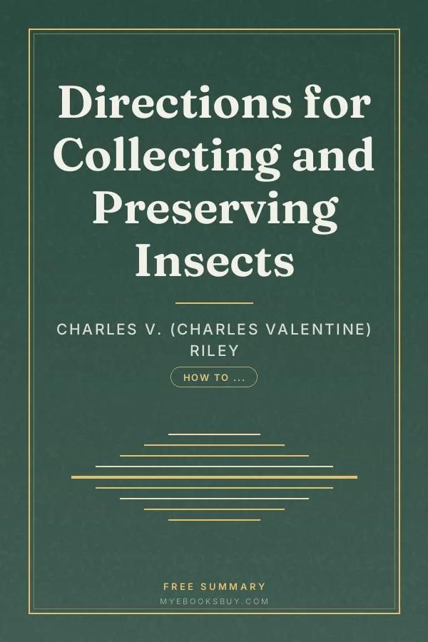 Cover of Directions for Collecting and Preserving Insects