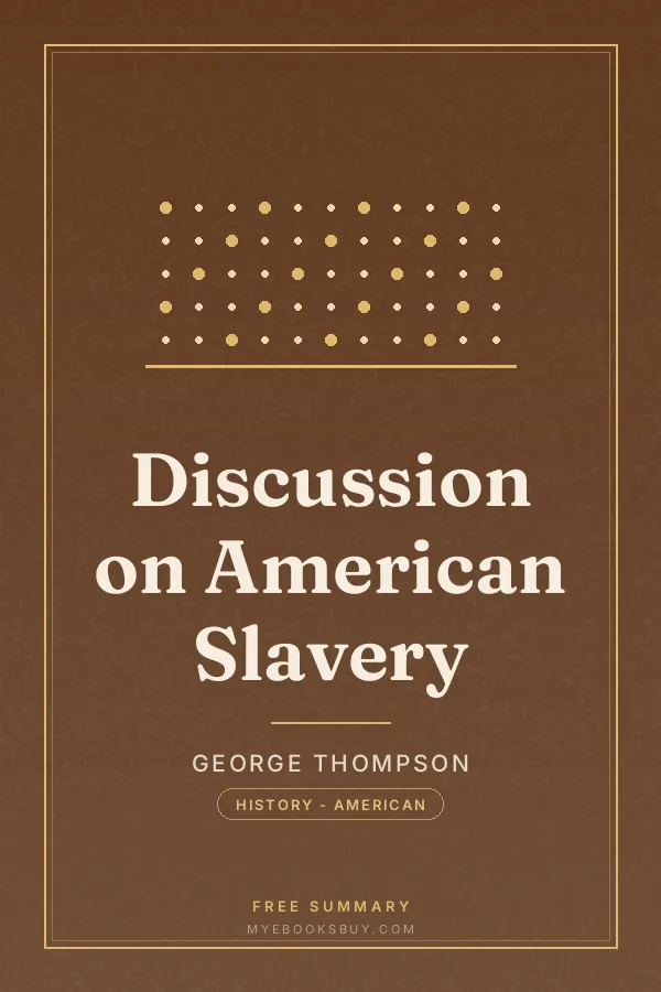 Cover of Discussion on American Slavery