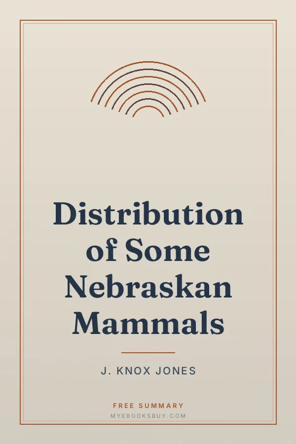Cover of Distribution of Some Nebraskan Mammals