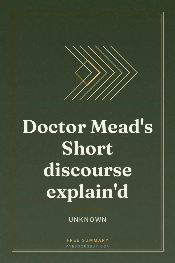 Cover of Doctor Mead's Short discourse explain'd