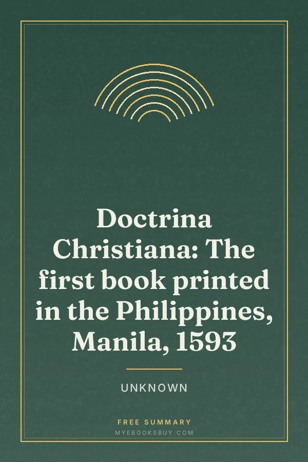 Cover of Doctrina Christiana: The first book printed in the Philippines, Manila, 1593