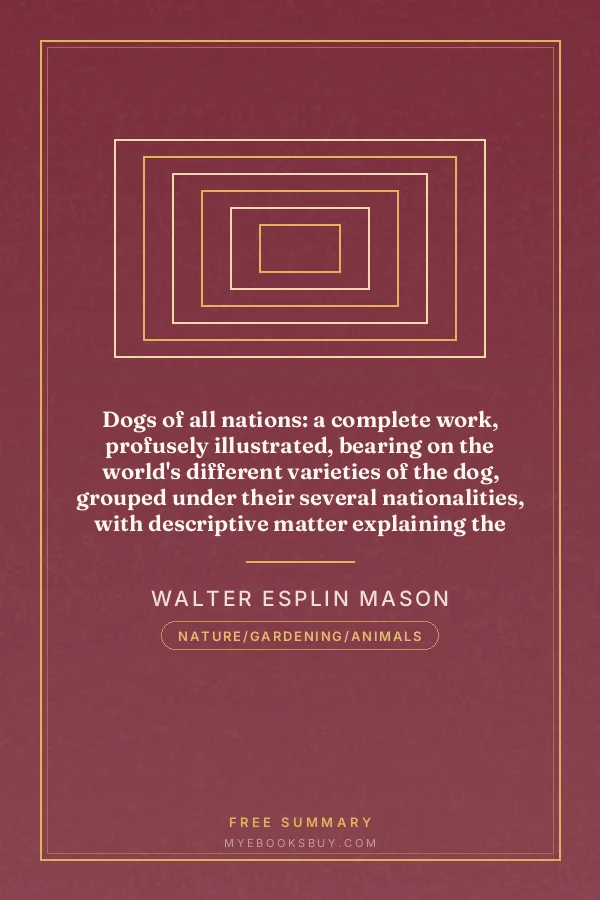 Cover of Dogs of all nations: a complete work, profusely illustrated, bearing on the world's different varieties of the dog, grouped under their several nationalities, with descriptive matter explaining the characteristics and utility of each