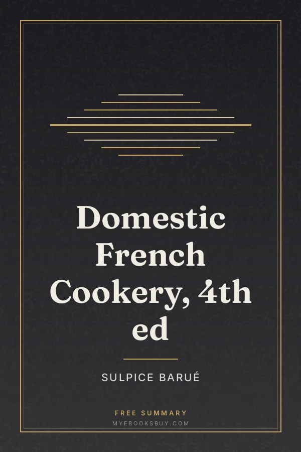 Cover of Domestic French Cookery, 4th ed