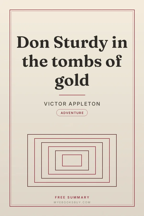 Cover of Don Sturdy in the tombs of gold